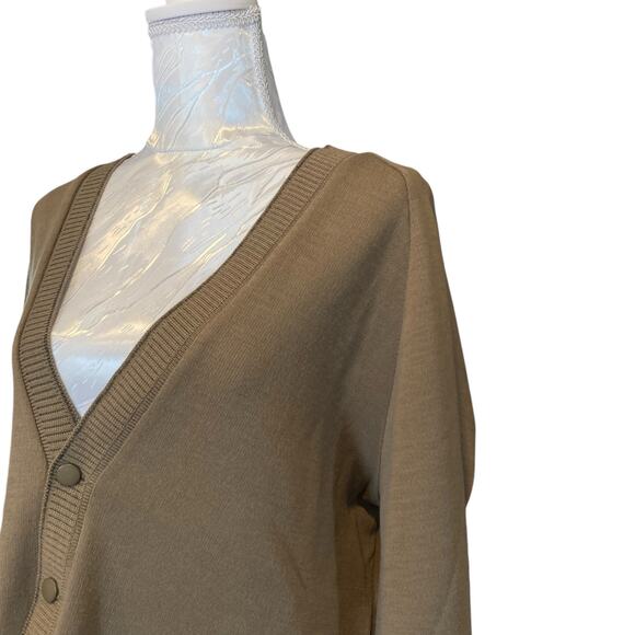 Edward Lenton Brown Wool Oversize Earth Tones Academia Golf Cardigan Size Large - Picture 9 of 16